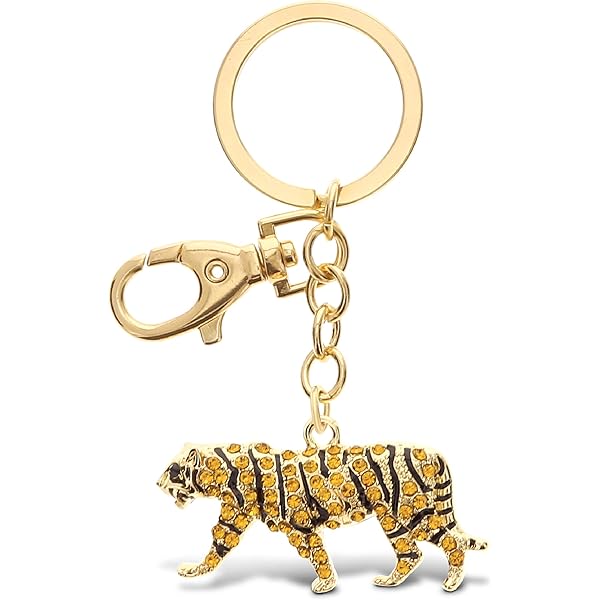 Amazon.com: Fcyonixee PU Leather Tiger Bag Charm, Handcrafted